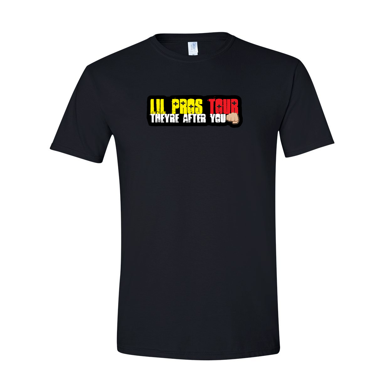 Lil Pros Tour Classic T-Shirt Black (White Logo)