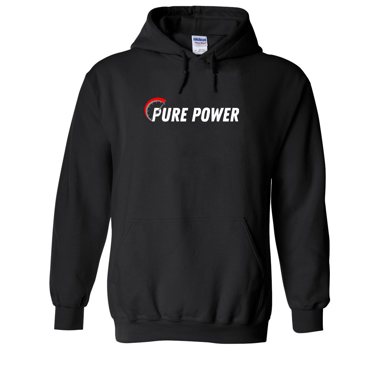 Pure Power Classic Sweatshirt Black (White Logo)