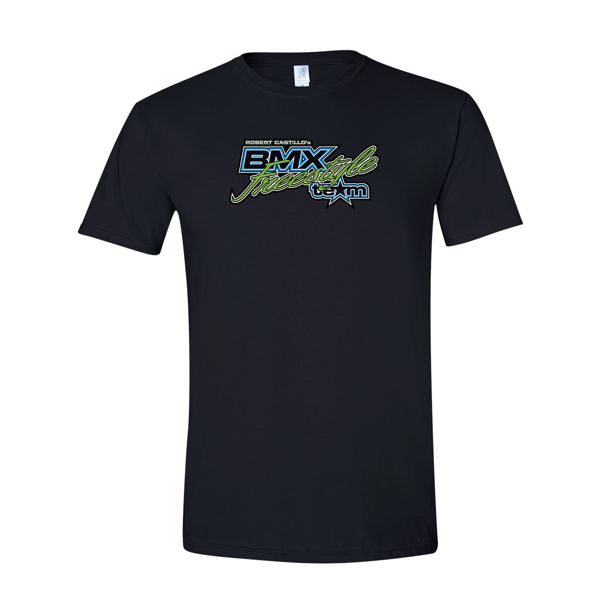 BMX Freestyle Team Classic T-Shirt Black (White Logo)