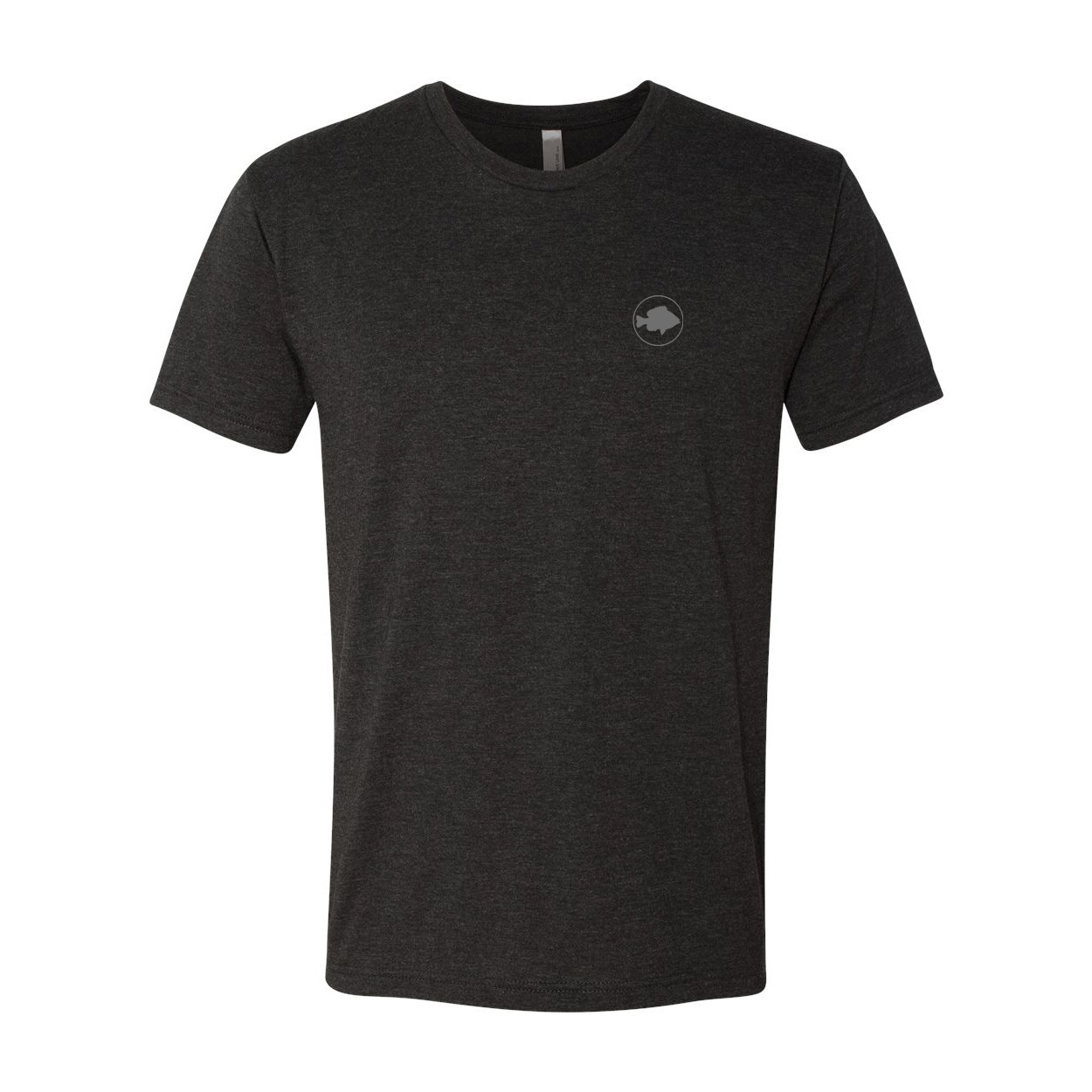 Fish Sunny Icon Logo Night Out Premium Tri-Blend T-Shirt Vintage Black (Gray Logo)