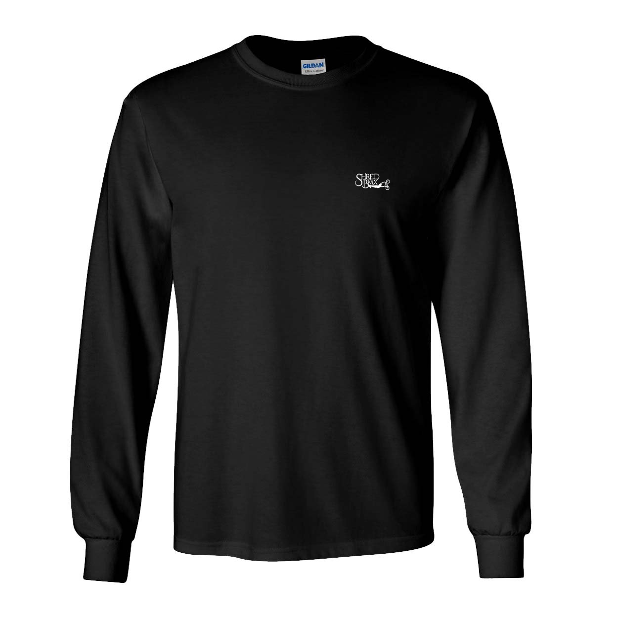 Shred BMX Night Out Long Sleeve T-Shirt Black (White Logo)