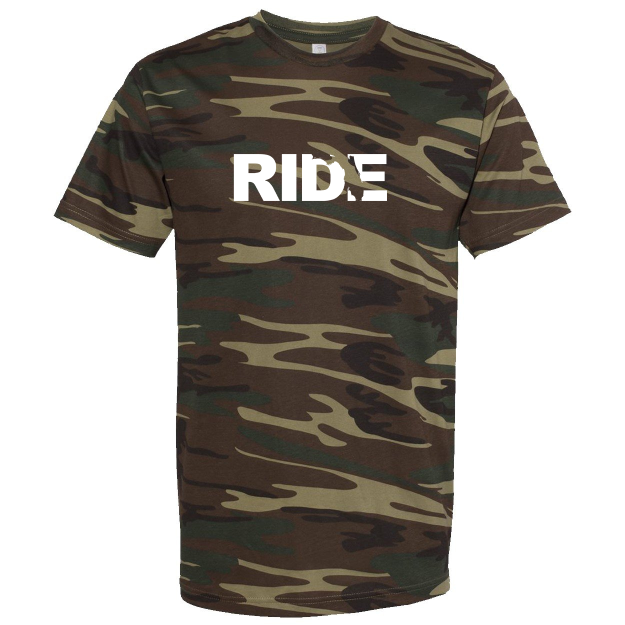 Ride Florida Classic Premium T-Shirt Camo (White Logo)