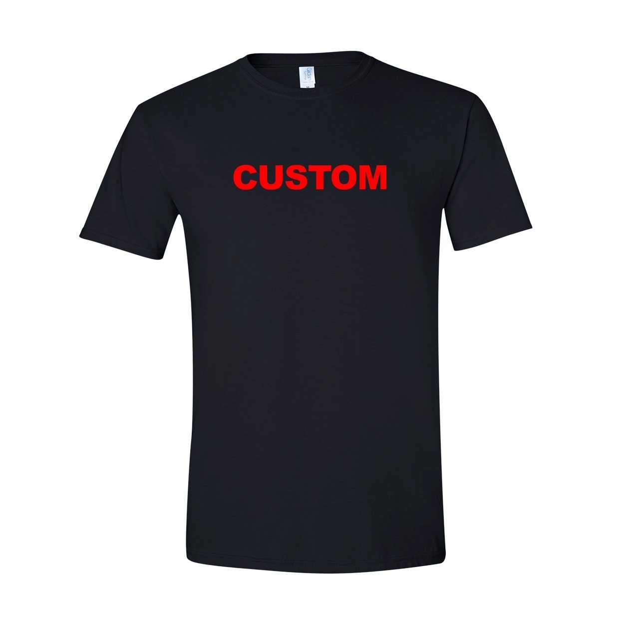 Custom Life Brand Logo Classic T-Shirt Black (Red Logo)