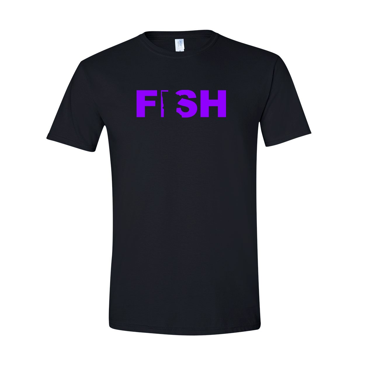 Fish Minnesota Classic T-Shirt Black (Purple Logo)