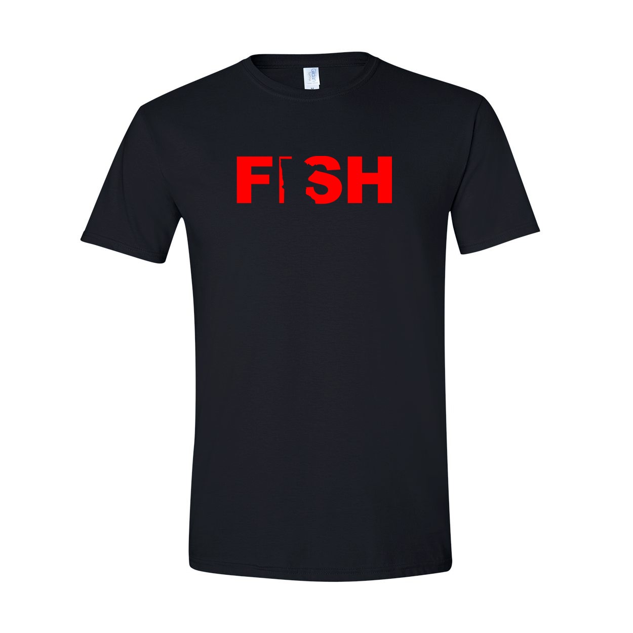 Fish Minnesota Classic T-Shirt Black (Red Logo)