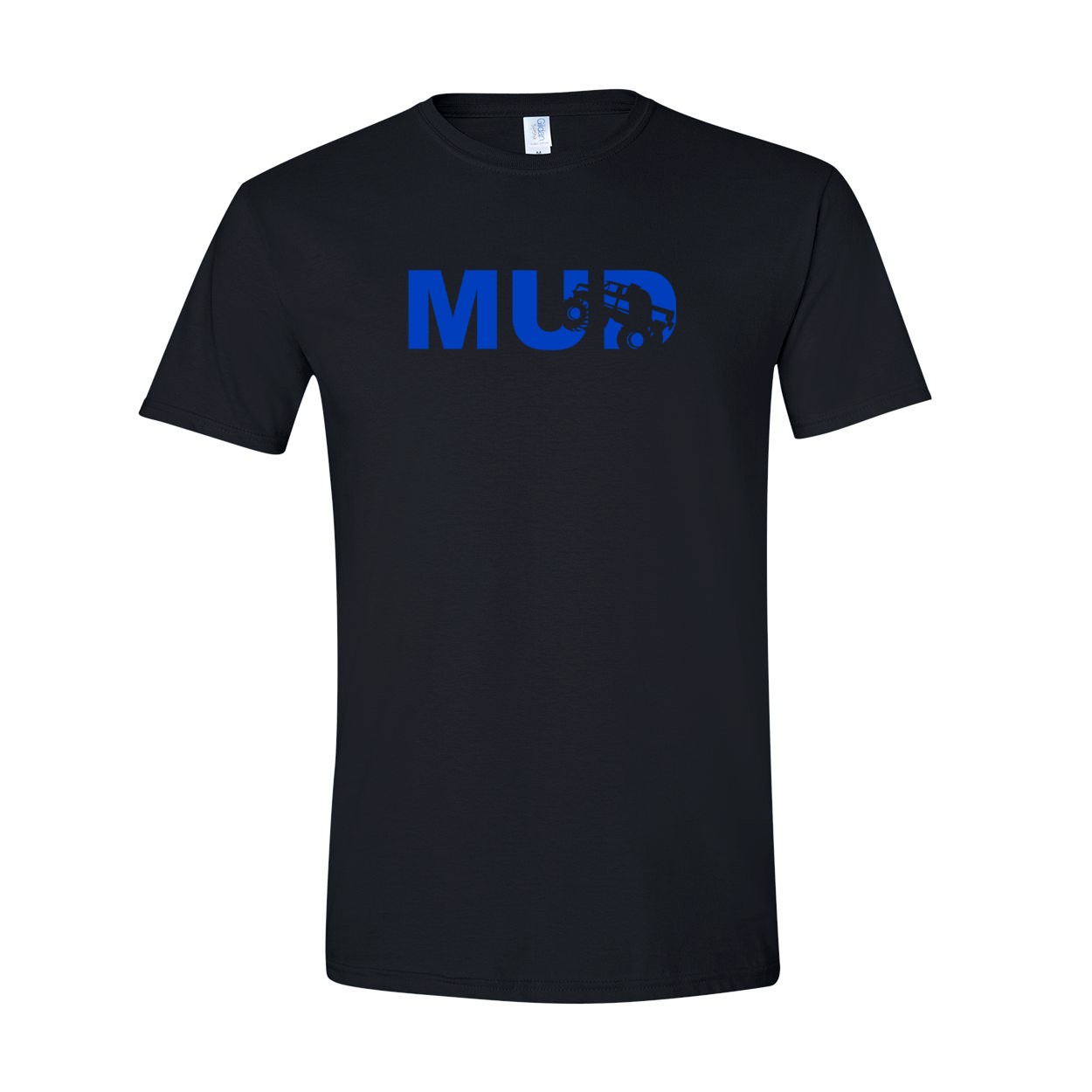 Mud Truck Logo Classic T-Shirt Black (Blue Logo)