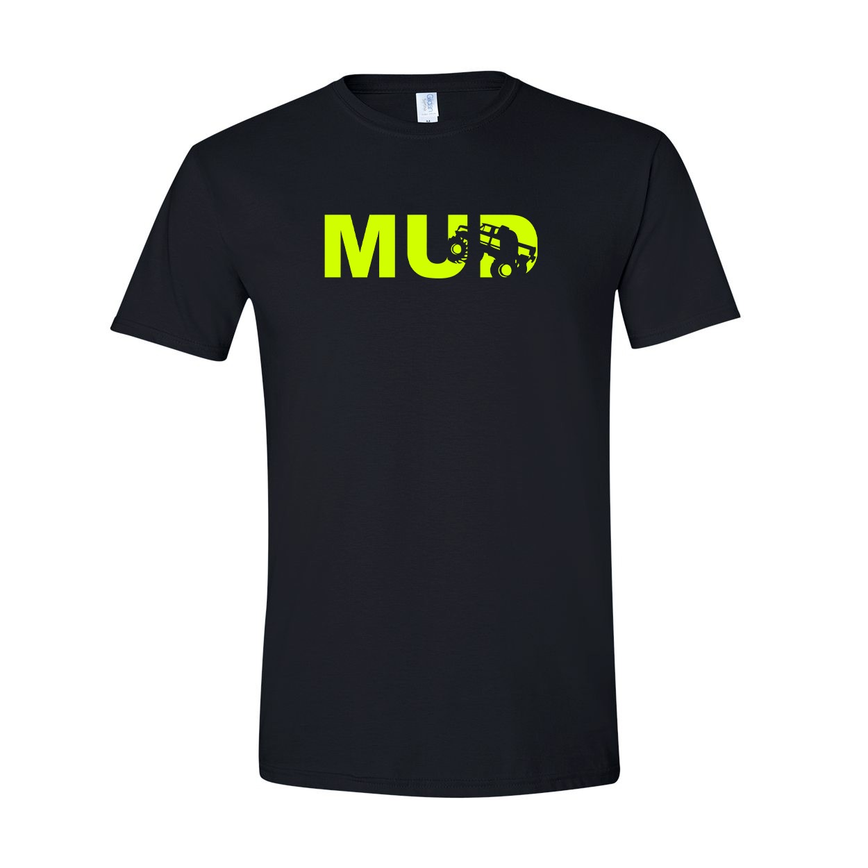 Mud Truck Logo Classic T-Shirt Black (Hi-Vis Logo)