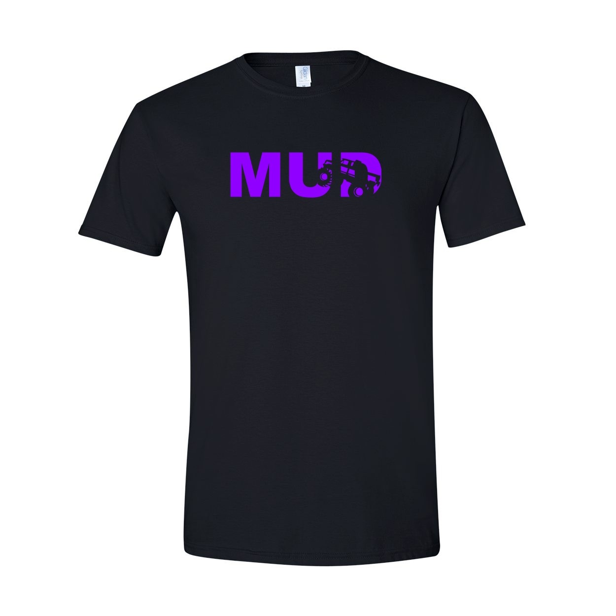 Mud Truck Logo Classic T-Shirt Black (Purple Logo)