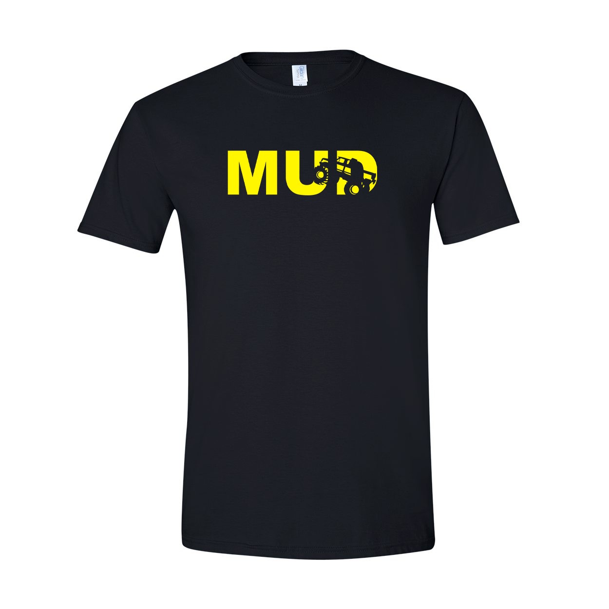 Mud Truck Logo Classic T-Shirt Black (Yellow Logo)