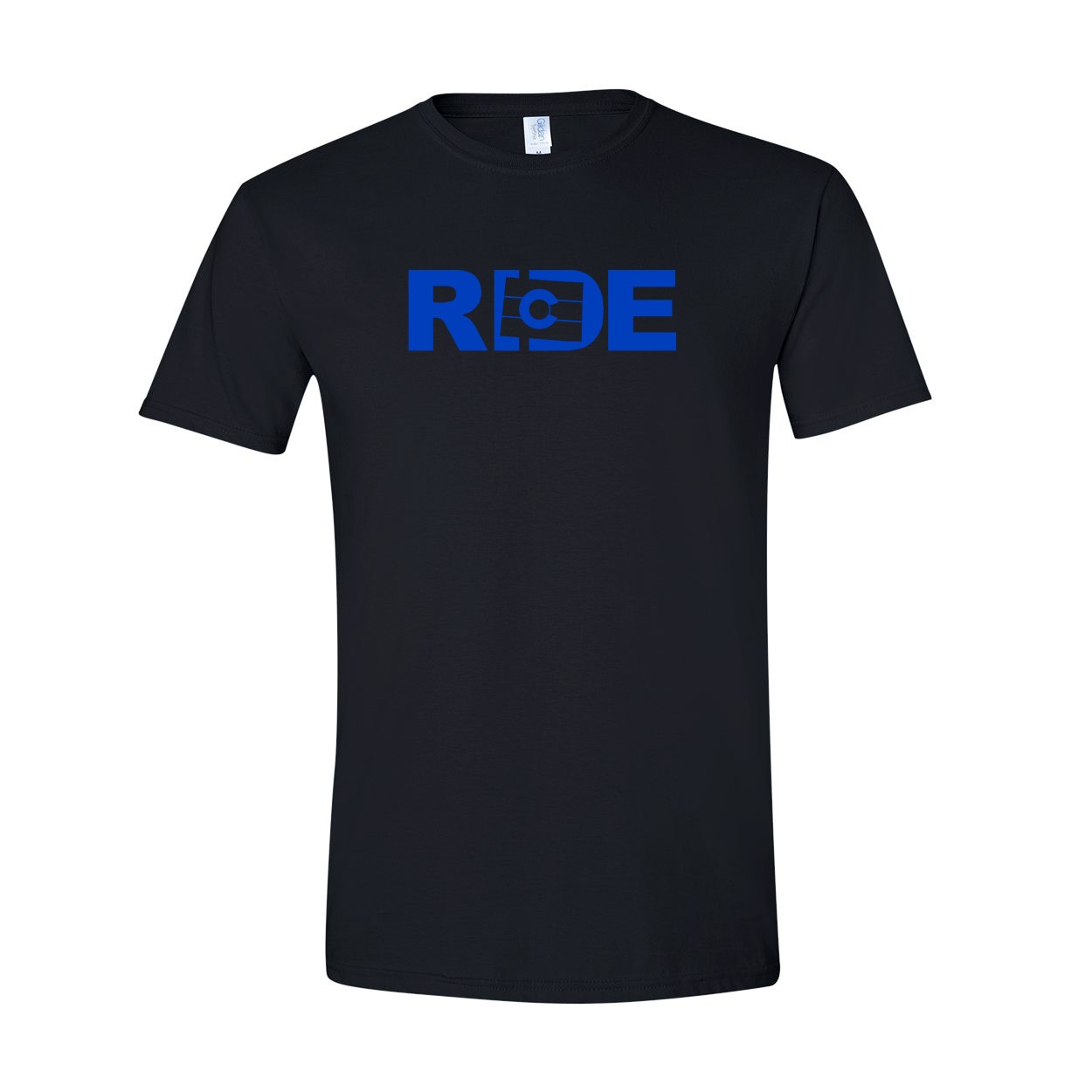 Ride Colorado Classic T-Shirt Black (Blue Logo)