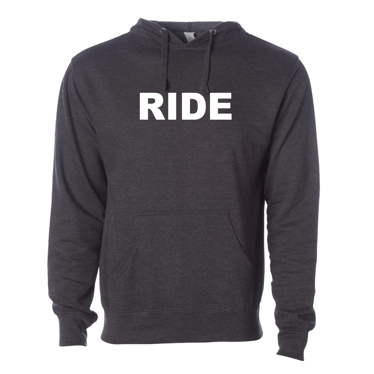 Ride Brand Logo Classic Sweatshirt Dark Heather Gray (White Logo)