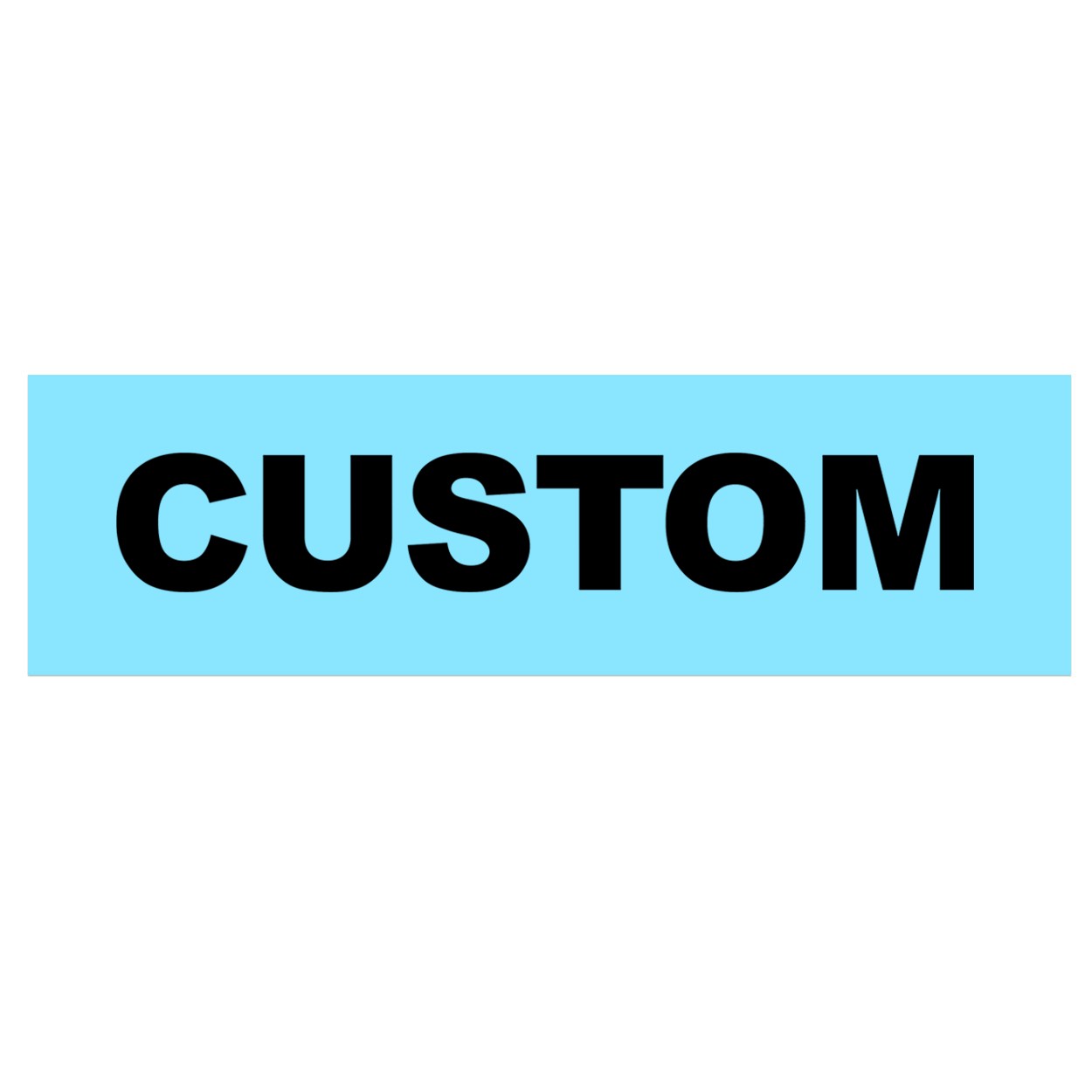 Custom Life Brand Logo Classic Decal (Black Logo)
