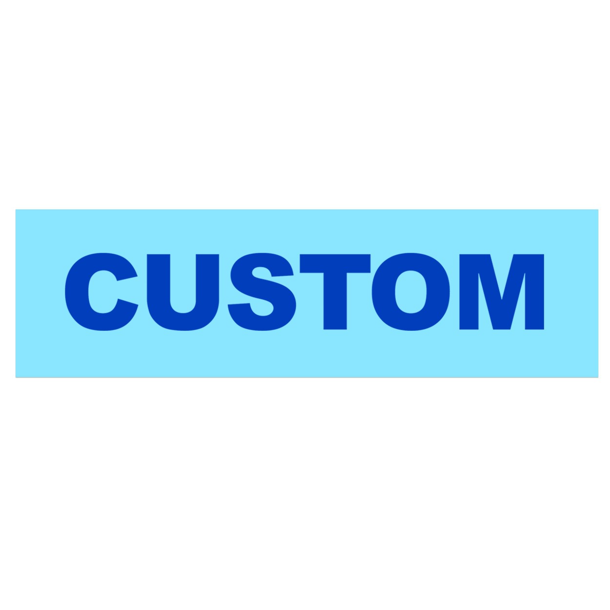 Custom Life Brand Logo Classic Decal (Blue Logo)