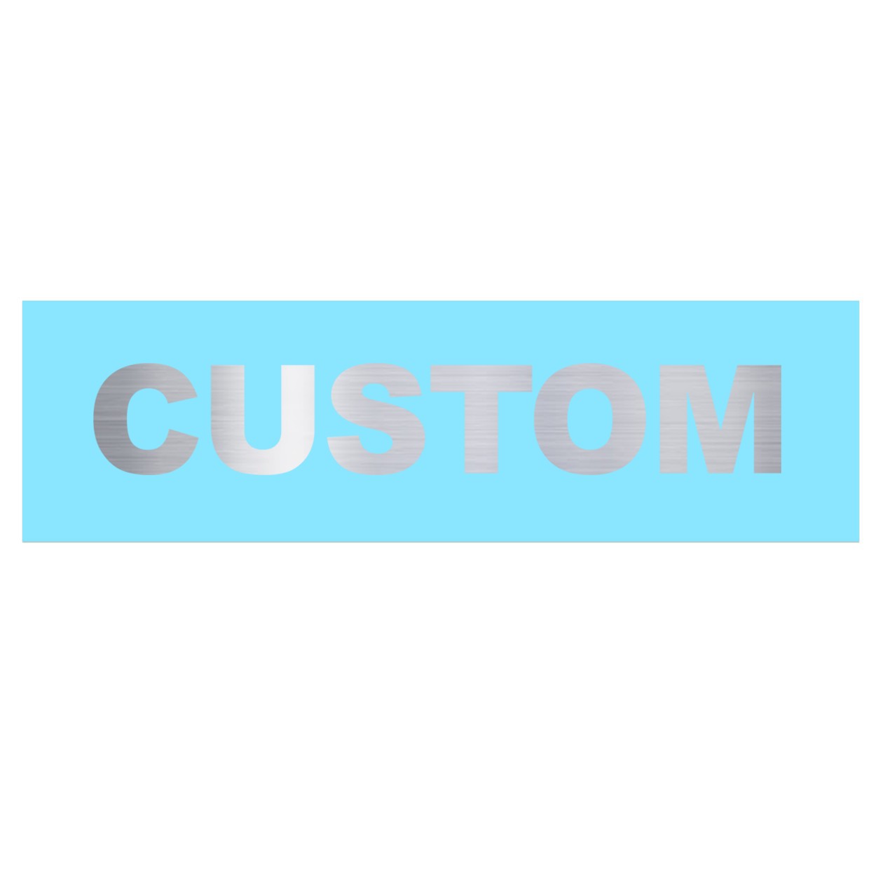 Custom Life Brand Logo Classic Decal (Chrome Logo)