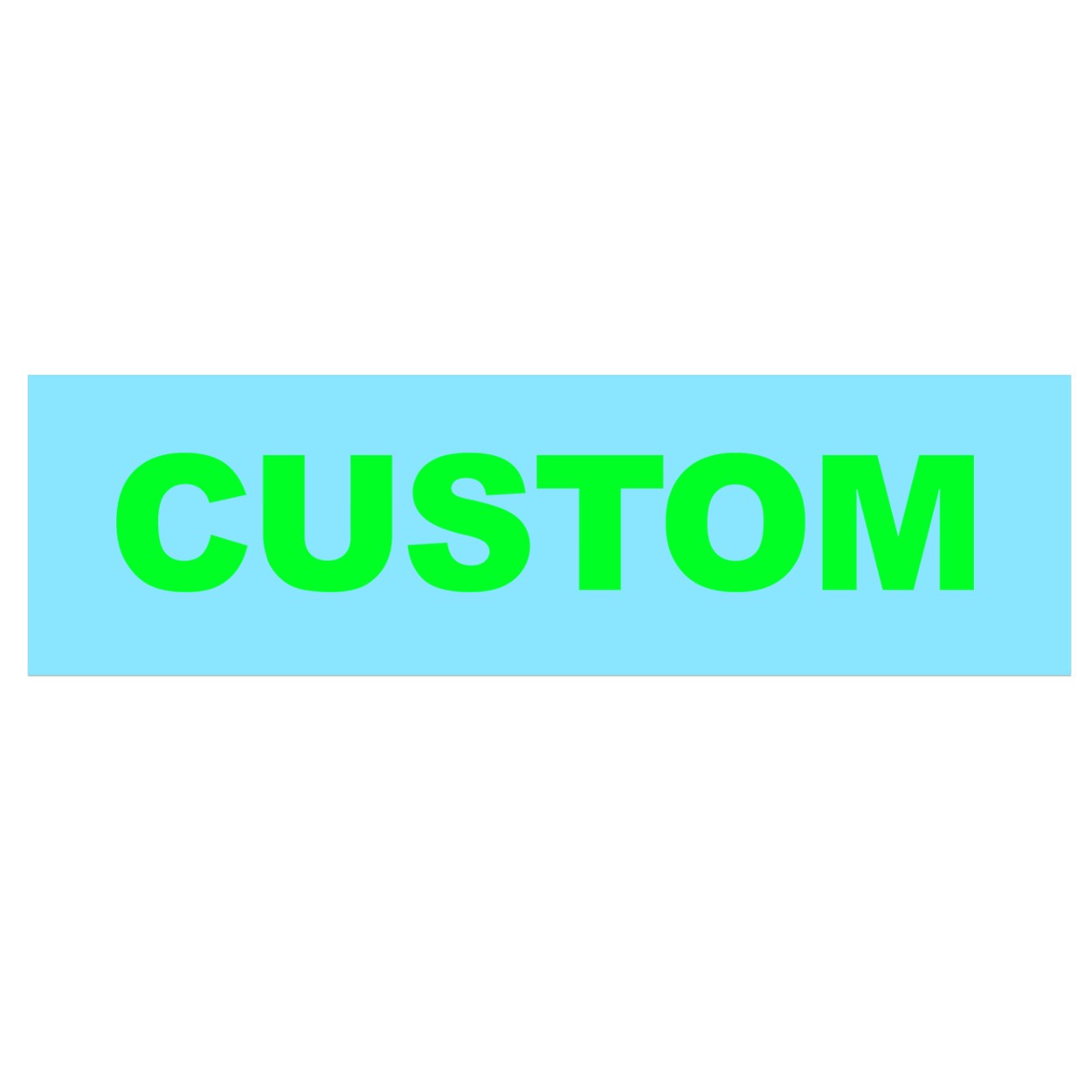 Custom Life Brand Logo Classic Decal (Green Logo)