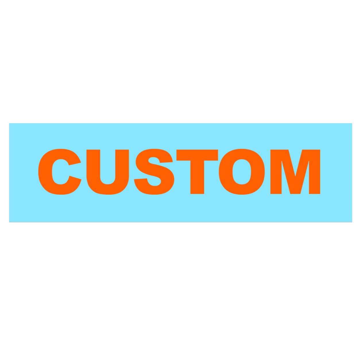 Custom Life Brand Logo Classic Decal (Orange Logo)