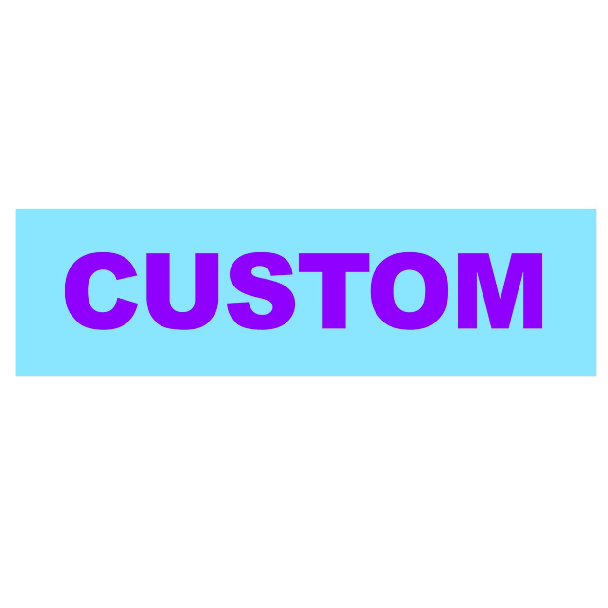 Custom Life Brand Logo Classic Decal (Purple Logo)
