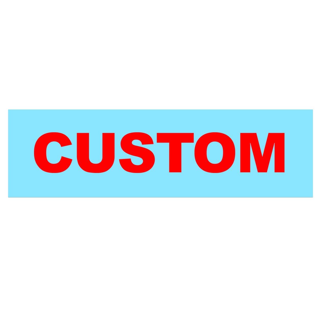 Custom Life Brand Logo Classic Decal (Red Logo)
