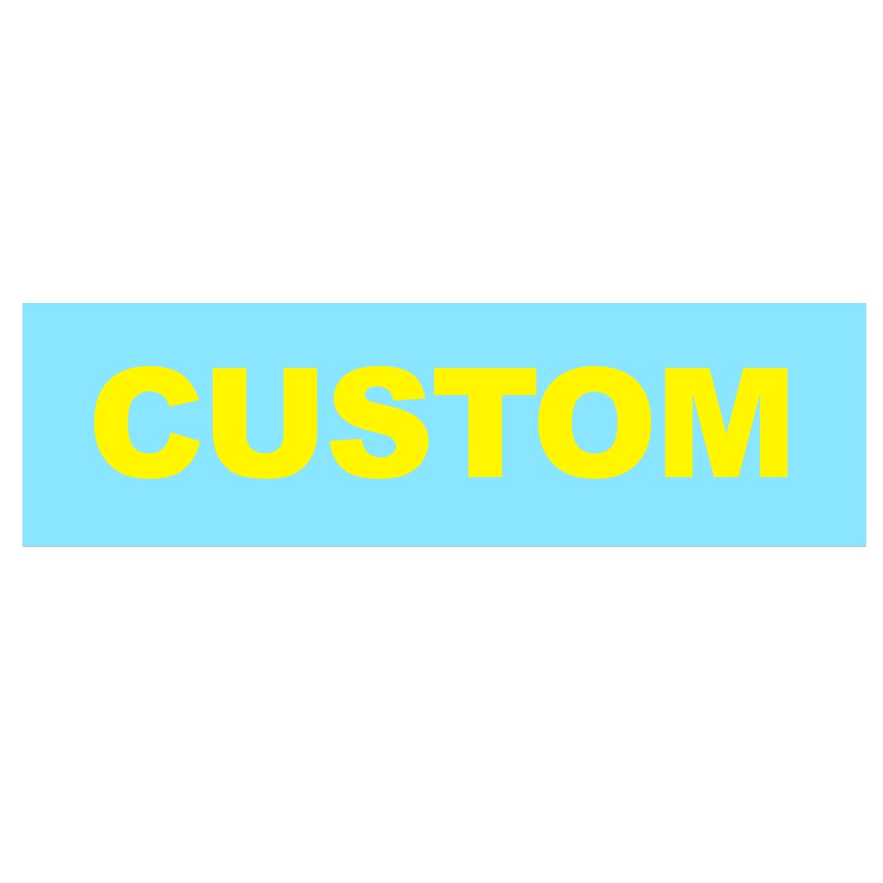 Custom Life Brand Logo Classic Decal (Yellow Logo)