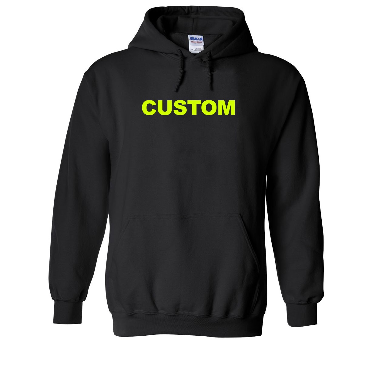 Custom Life Brand Logo Classic Sweatshirt Black (Hi-Vis Logo)