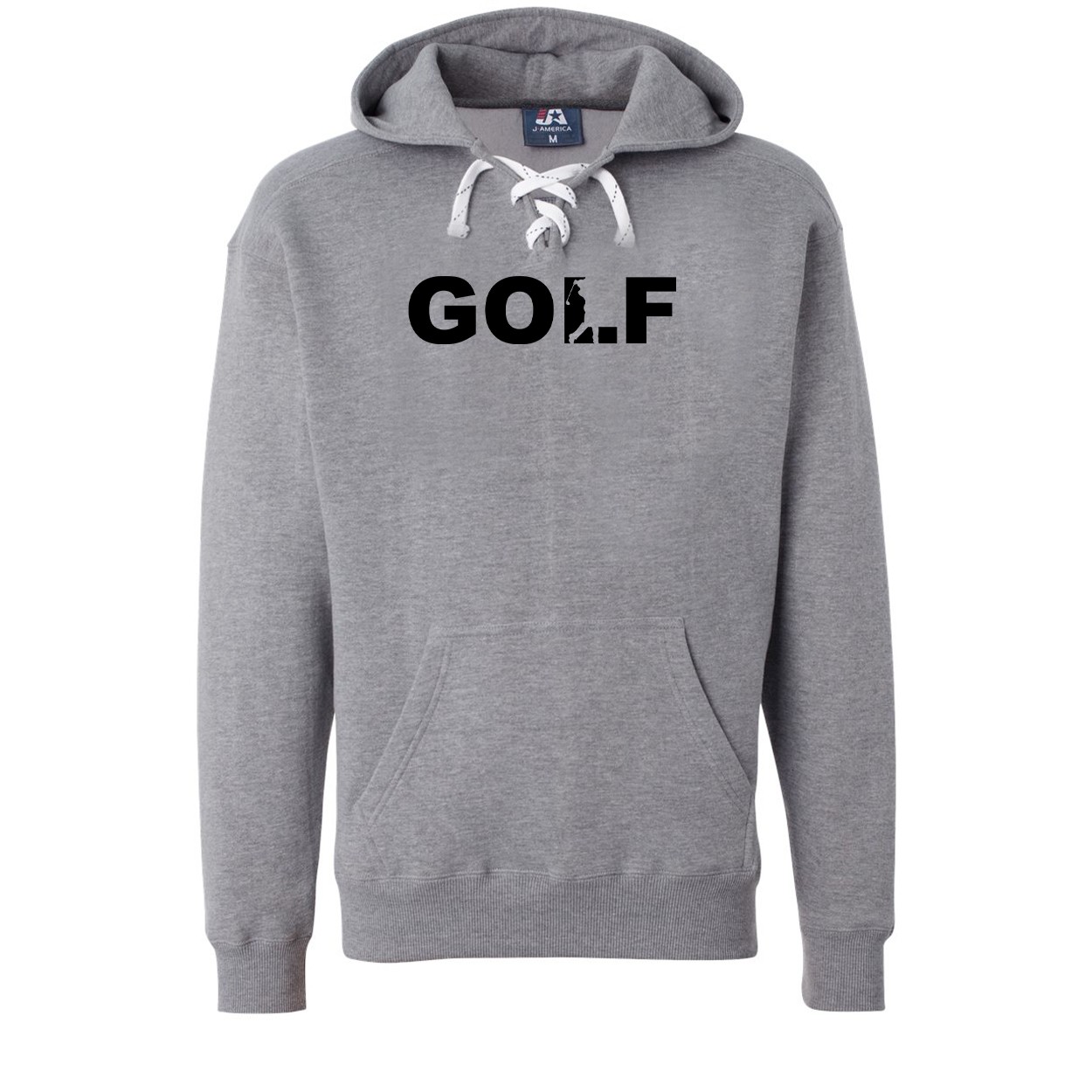 Golf Swing Logo Classic Unisex Premium Hockey Sweatshirt Oxford (Black Logo)