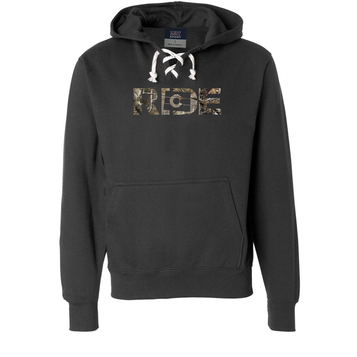 Ride Colorado Classic Unisex Premium Hockey Sweatshirt Black (Realtree Camo Logo)