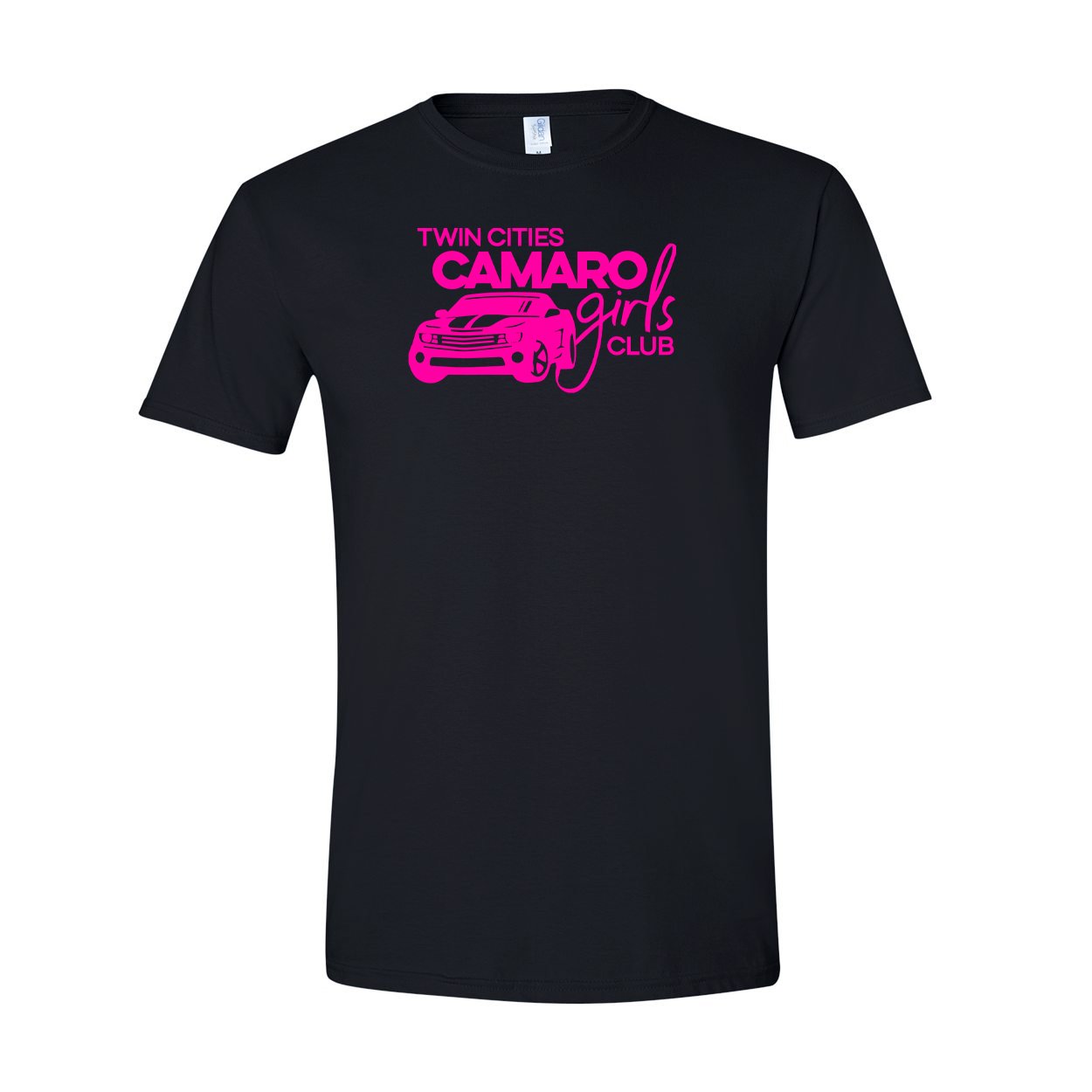 Twin Cities Camaro Girls Club Classic T-Shirt Black (Pink Logo)