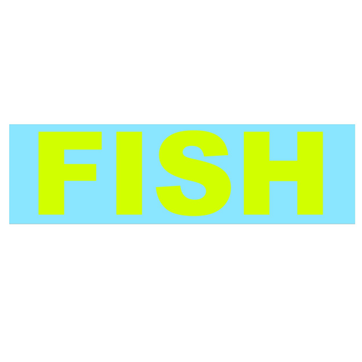Fish Brand Logo Classic Decal (Hi-Vis Logo)