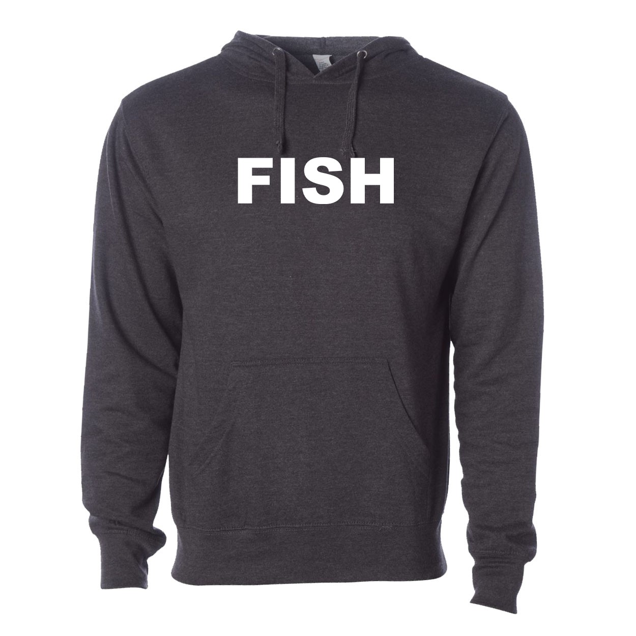 Fish Brand Logo Classic Sweatshirt Dark Heather Gray (White Logo)