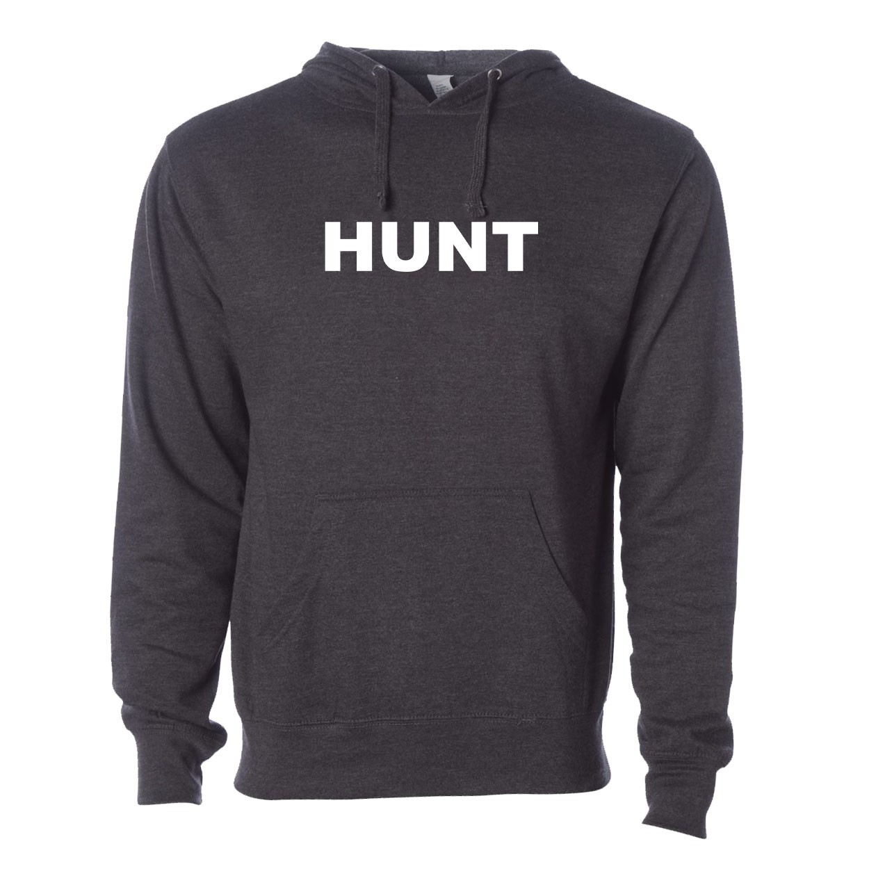 Hunt Brand Logo Classic Sweatshirt Dark Heather Gray (White Logo)