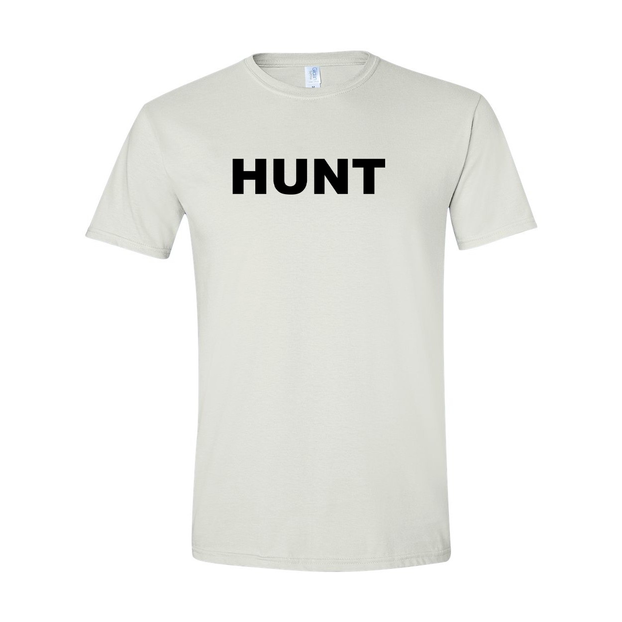 Hunt Brand Logo Classic T-Shirt White (Black Logo)