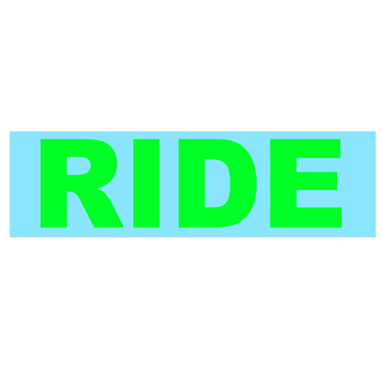 Ride Brand Logo Classic Decal (Green Logo)