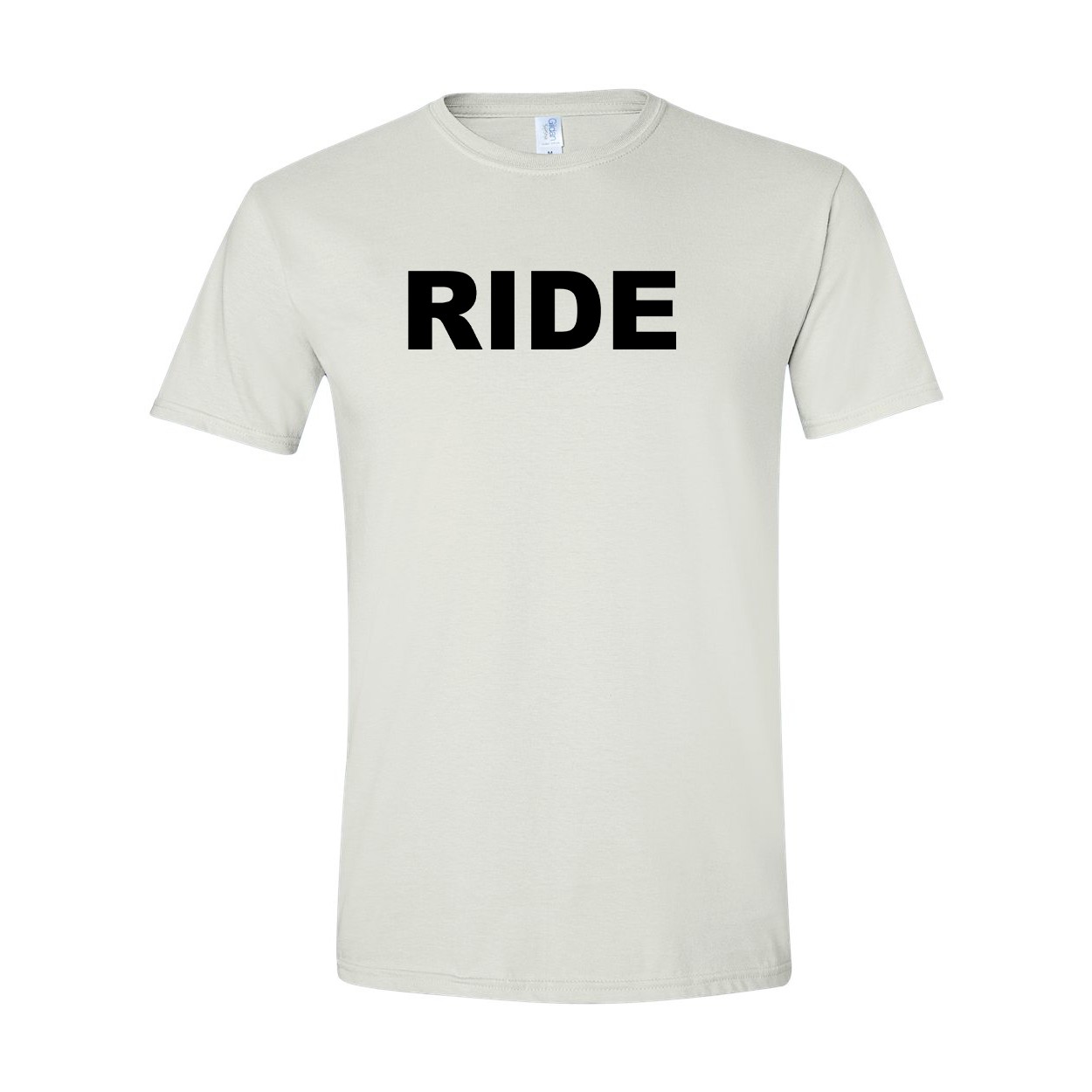 Ride Brand Logo Classic T-Shirt White (Black Logo)