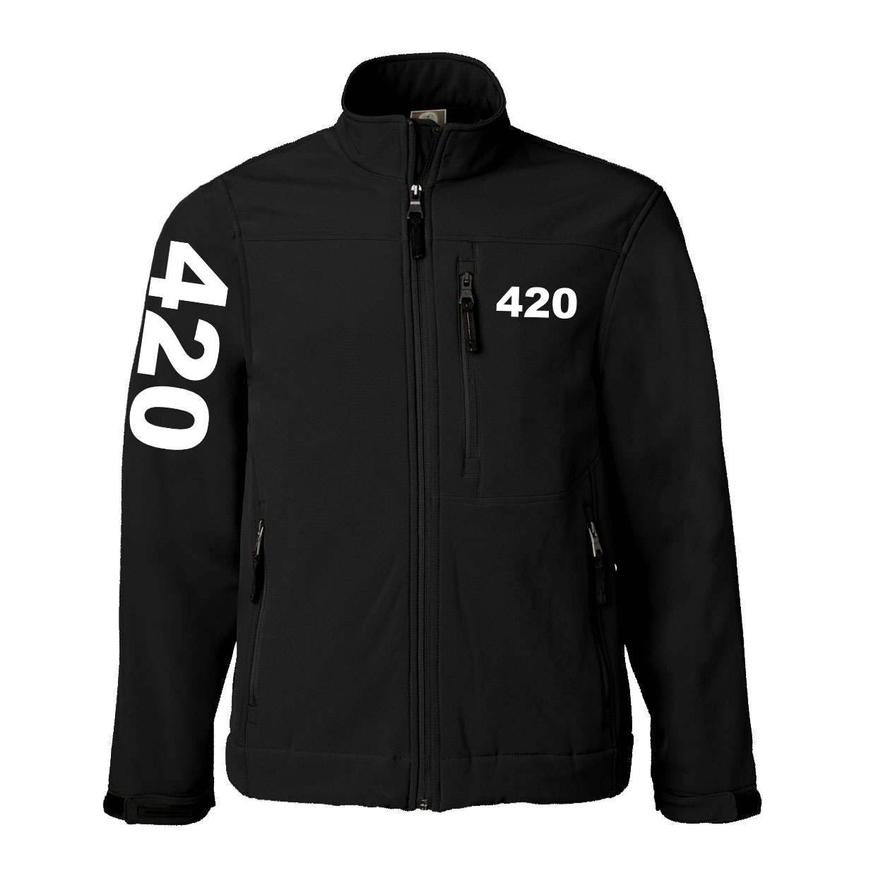420 Brand Logo Classic Soft Shell Weatherproof Jacket