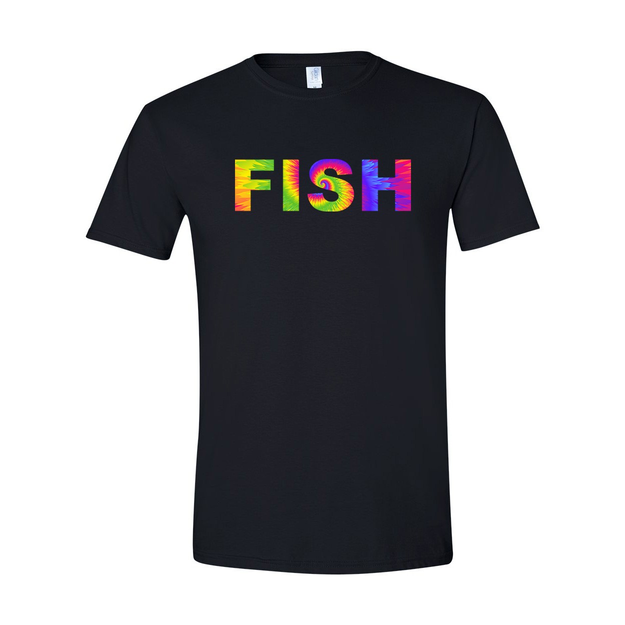 Fish Brand Logo Classic T-Shirt Black (Tie Die Logo)
