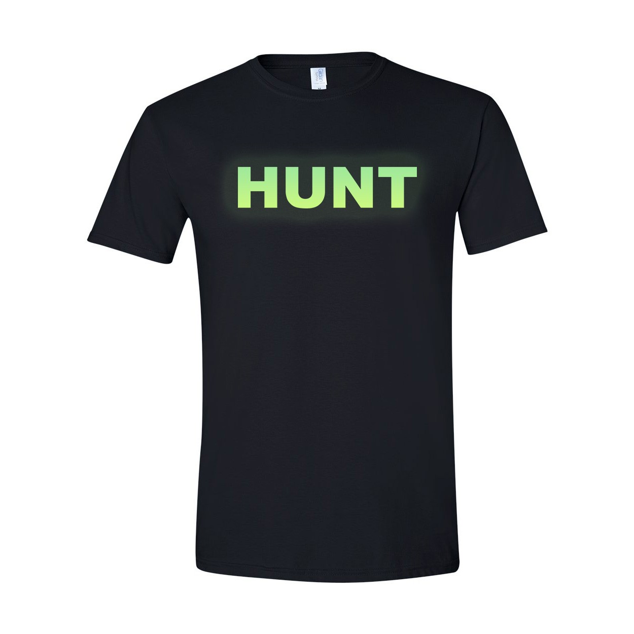 Hunt Brand Logo Classic T-Shirt Black (Glow In The Dark Logo)