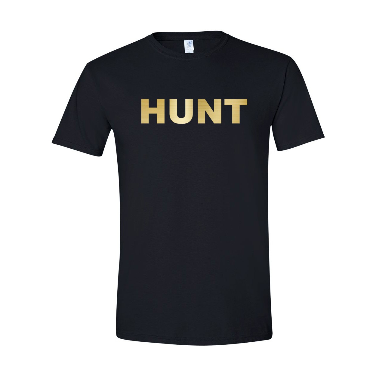 Hunt Brand Logo Classic T-Shirt Black (Gold Logo)