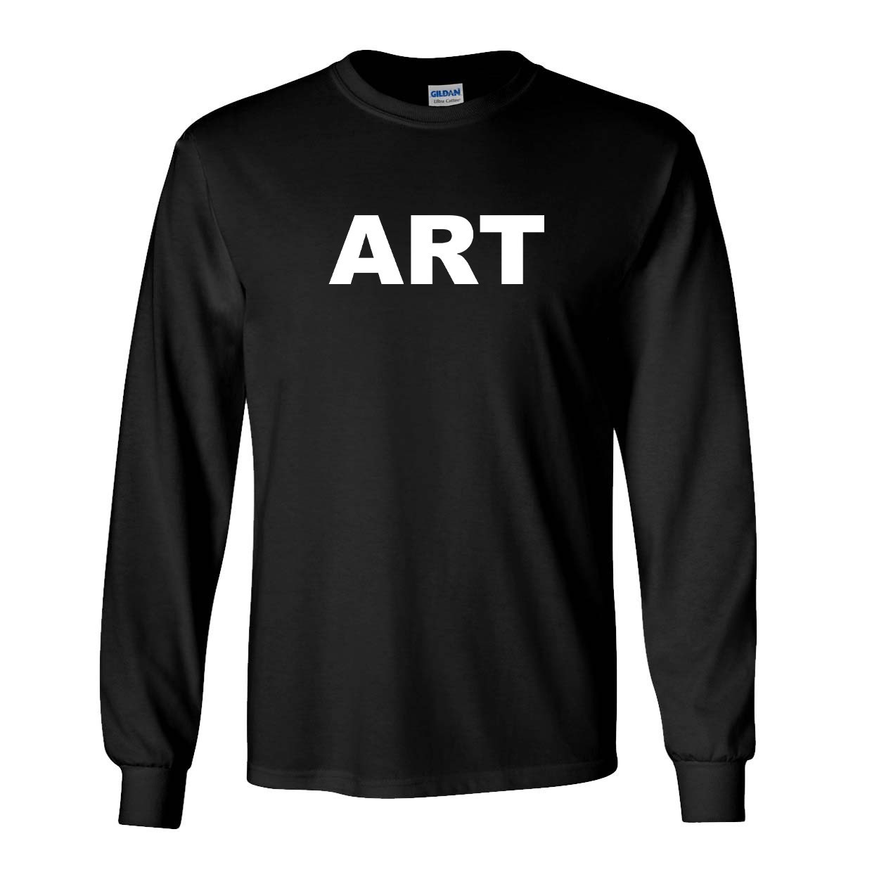 Art Brand Logo Classic Long Sleeve T-Shirt Black (White Logo)