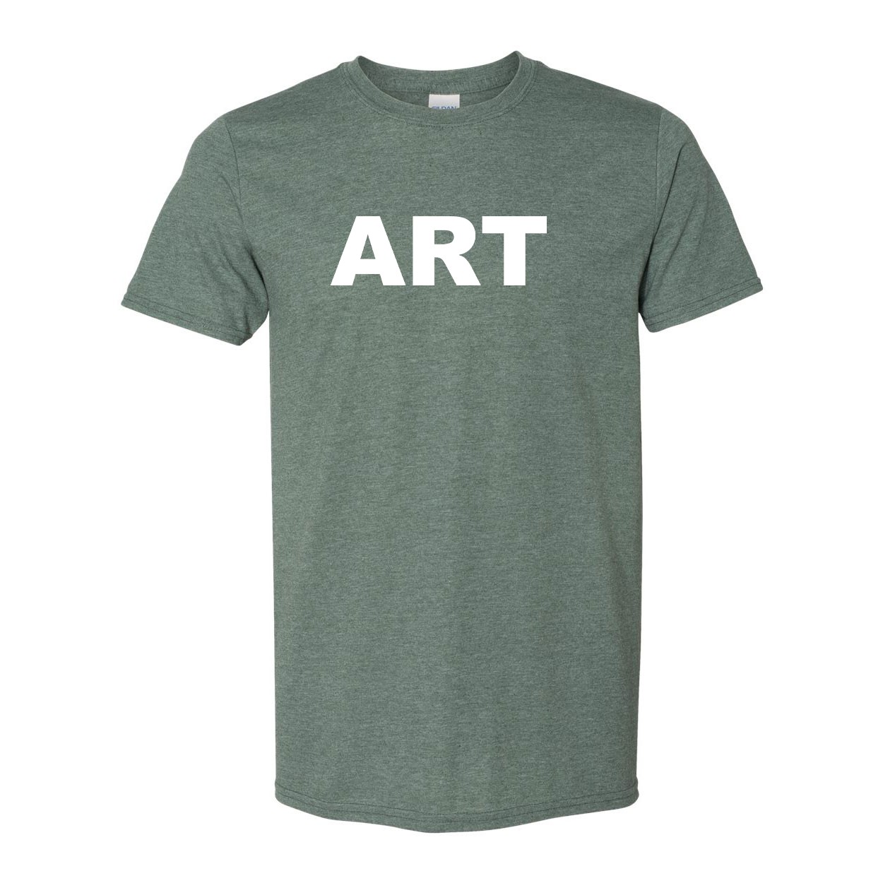 Art Brand Logo Classic T-Shirt Military Green (White Logo)