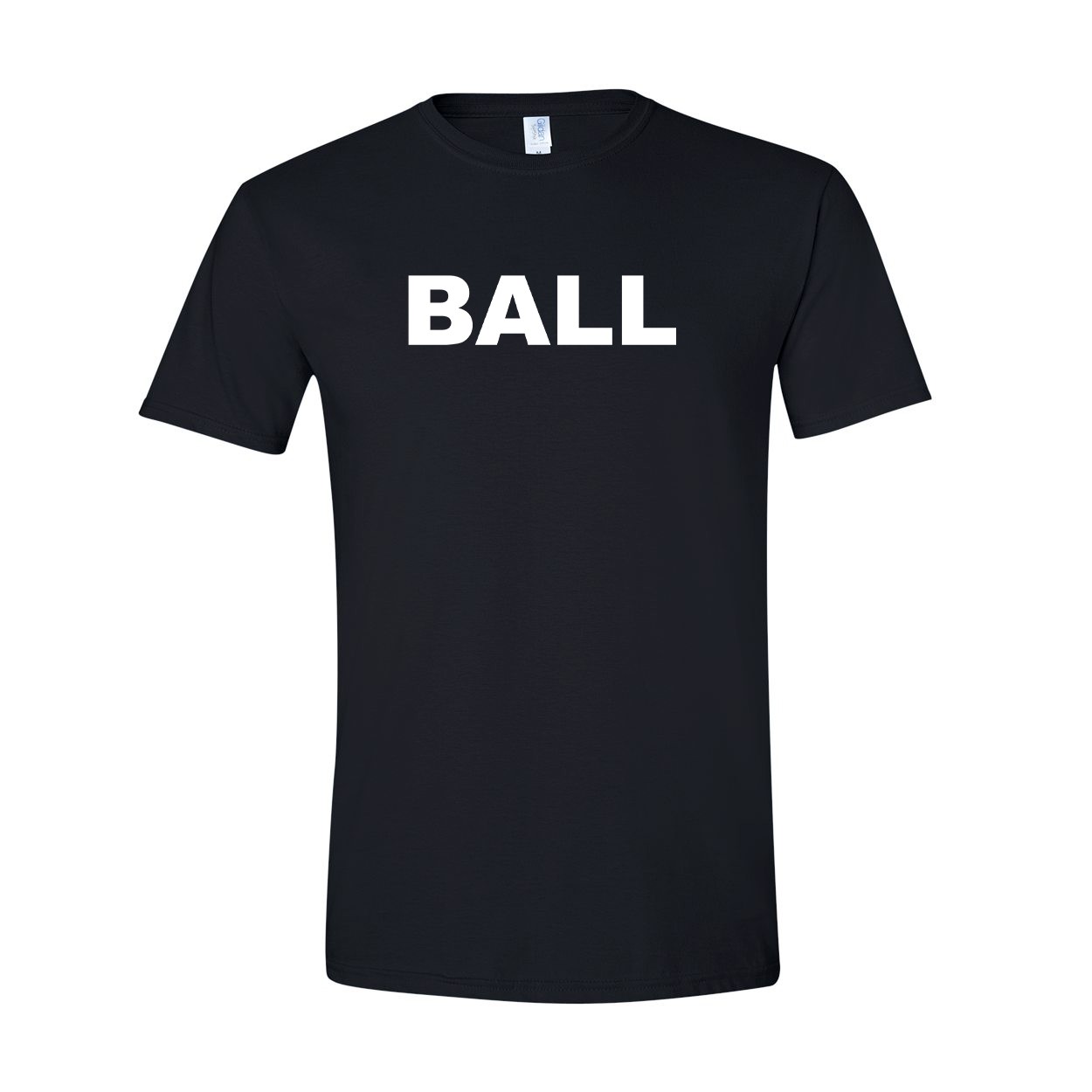 Ball Brand Logo Classic T-Shirt Black (White Logo)
