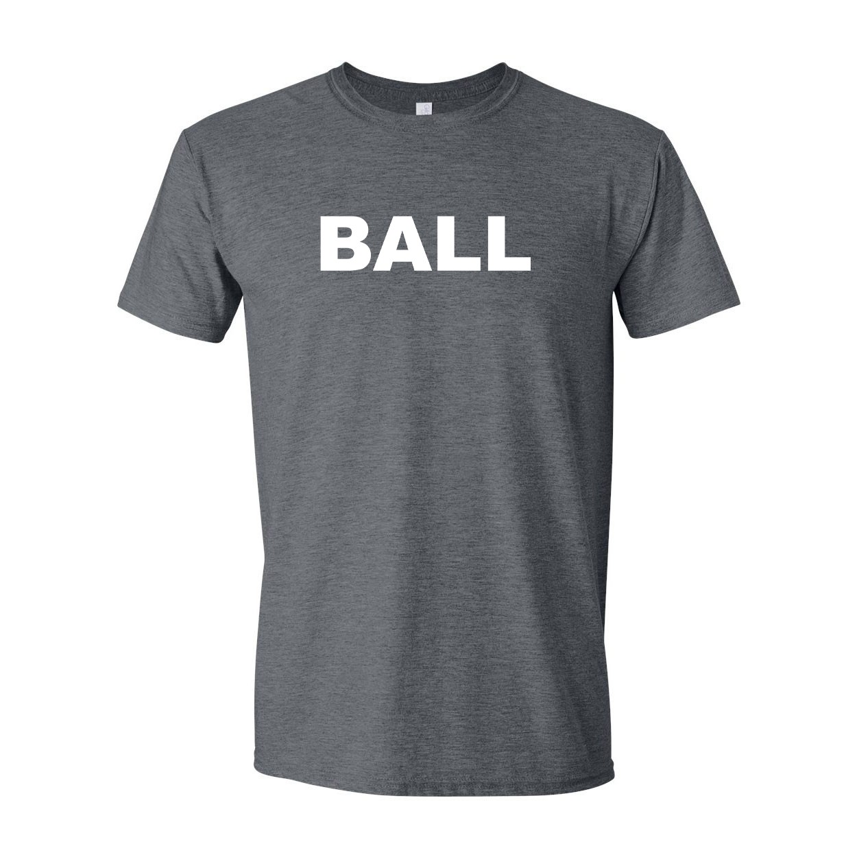 Ball Brand Logo Classic T-Shirt Dark Heather Gray (White Logo)