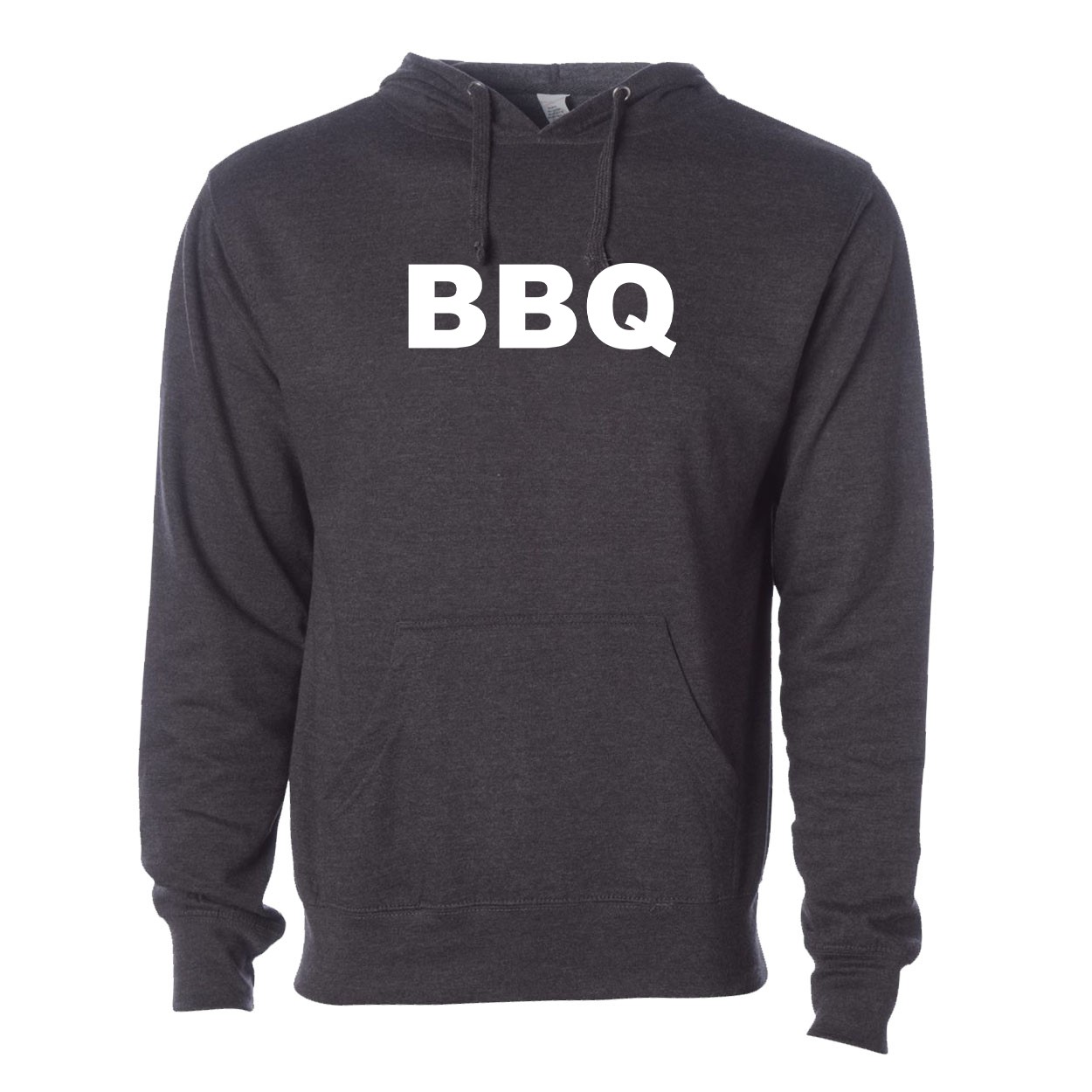 BBQ Brand Logo Classic Sweatshirt Dark Heather Gray (Black Logo)