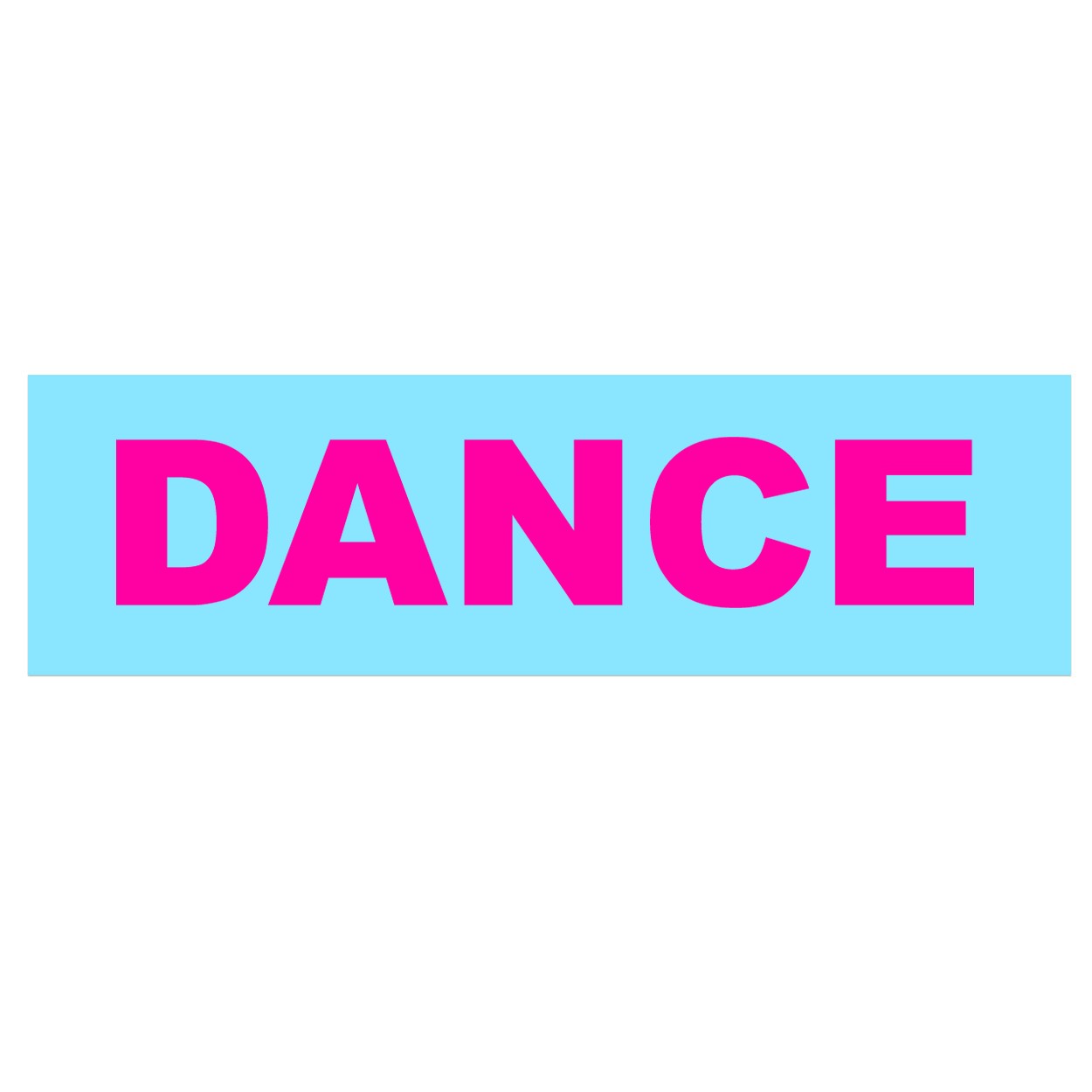 Dance Brand Logo Classic Decal (Pink Logo)