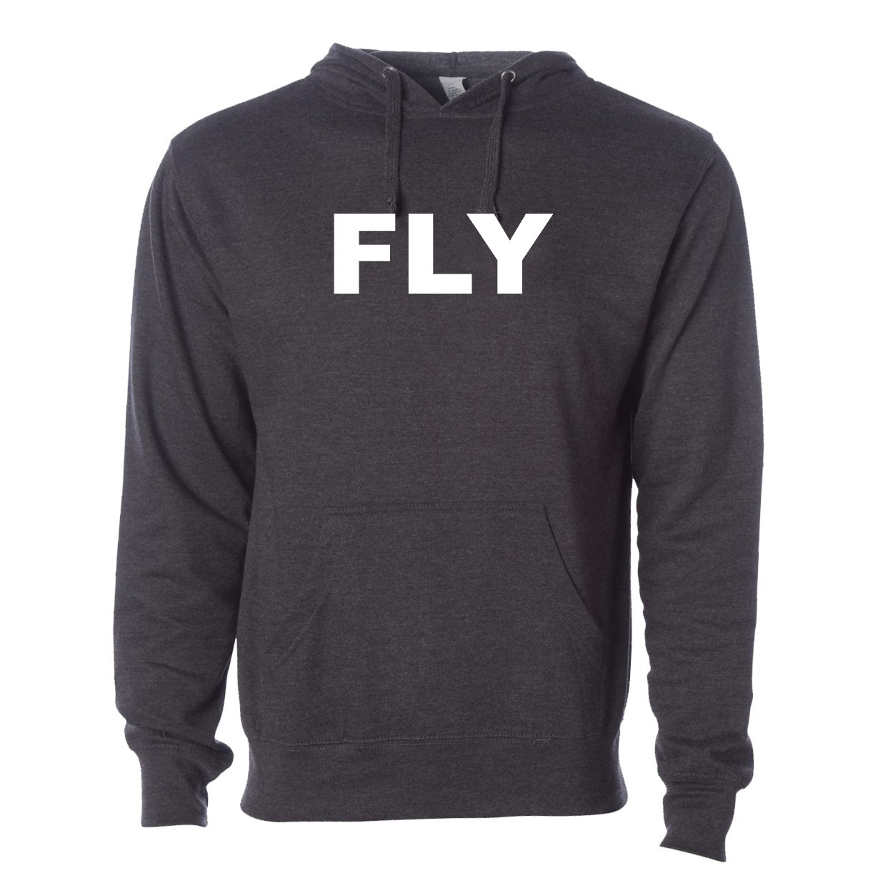 Fly Brand Logo Classic Sweatshirt Dark Heather Gray (Black Logo)