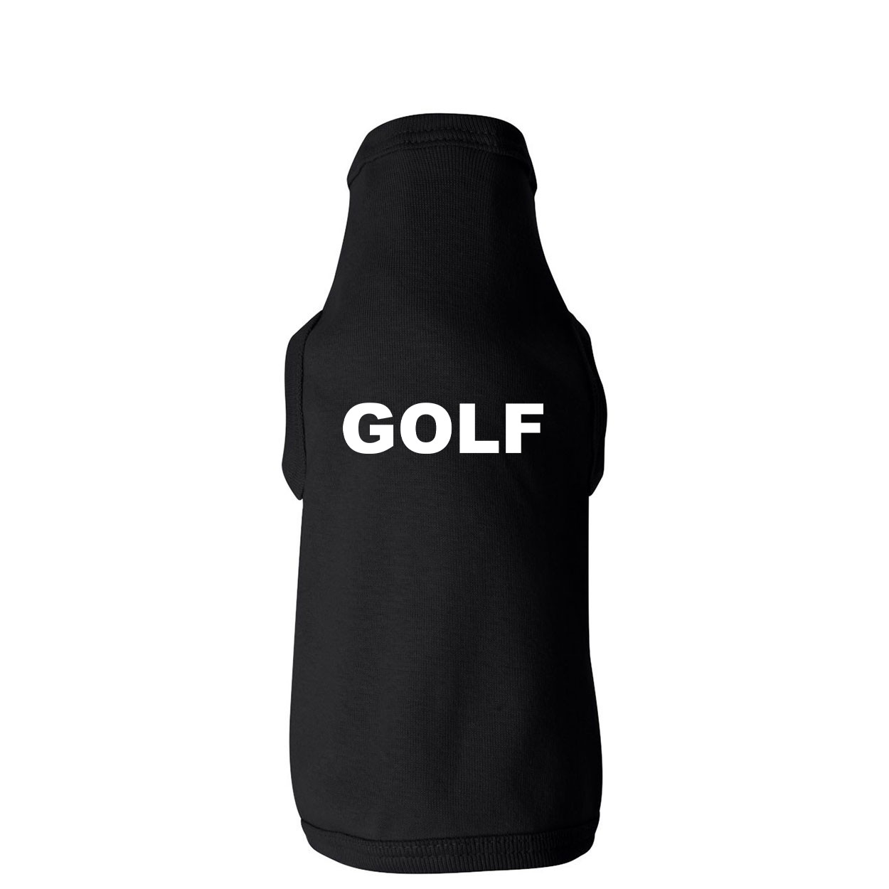 Golf Brand Logo Classic Doggie Tank Black (White Logo)