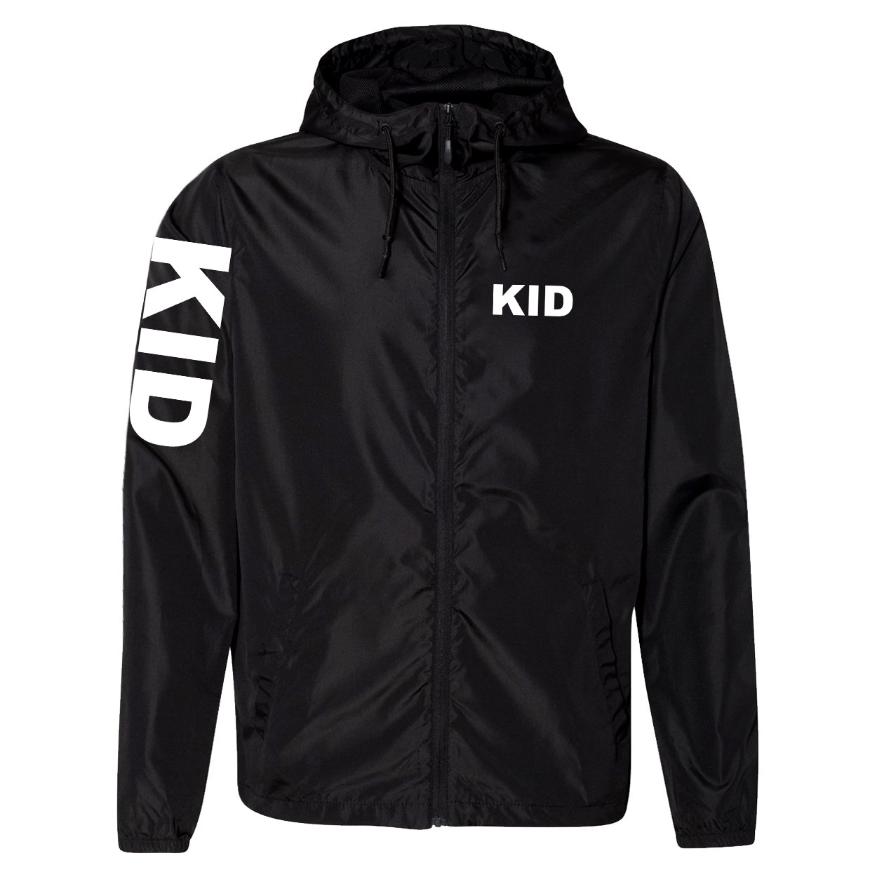 Kid Brand Logo Classic Lightweight Windbreaker Black