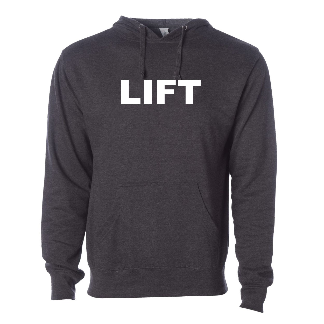 Lift Brand Logo Classic Sweatshirt Dark Heather Gray (Black Logo)