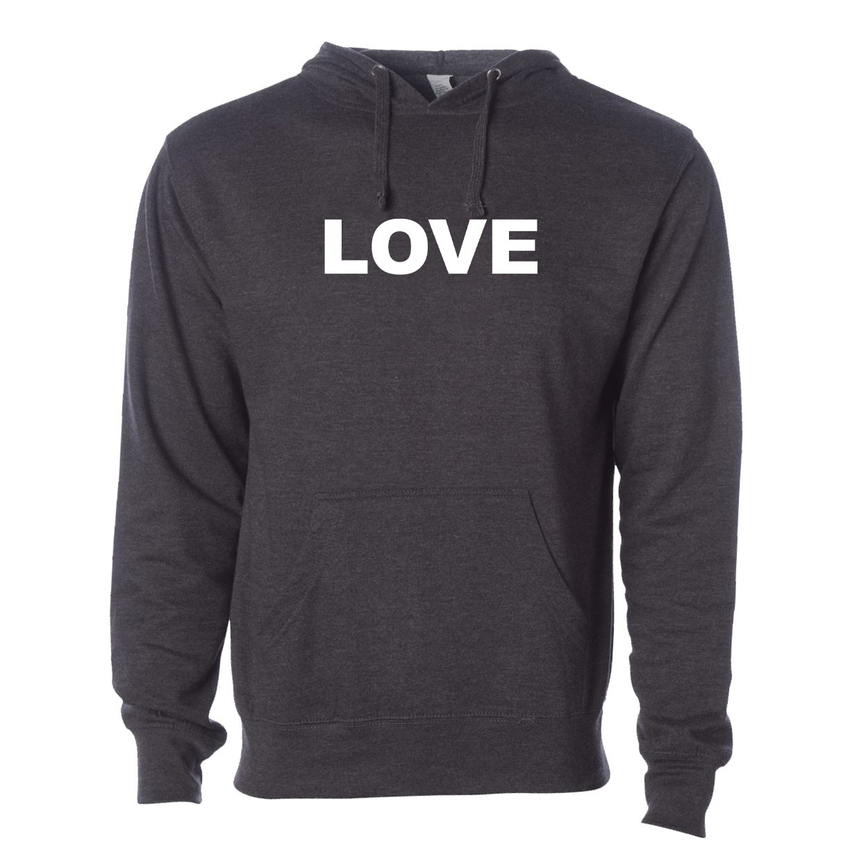 Love Brand Logo Classic Sweatshirt Dark Heather Gray (Black Logo)