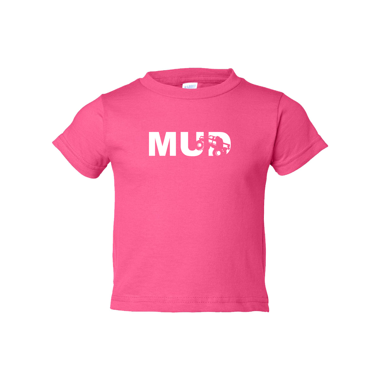 Mud Truck Logo Classic Toddler T-Shirt Pink