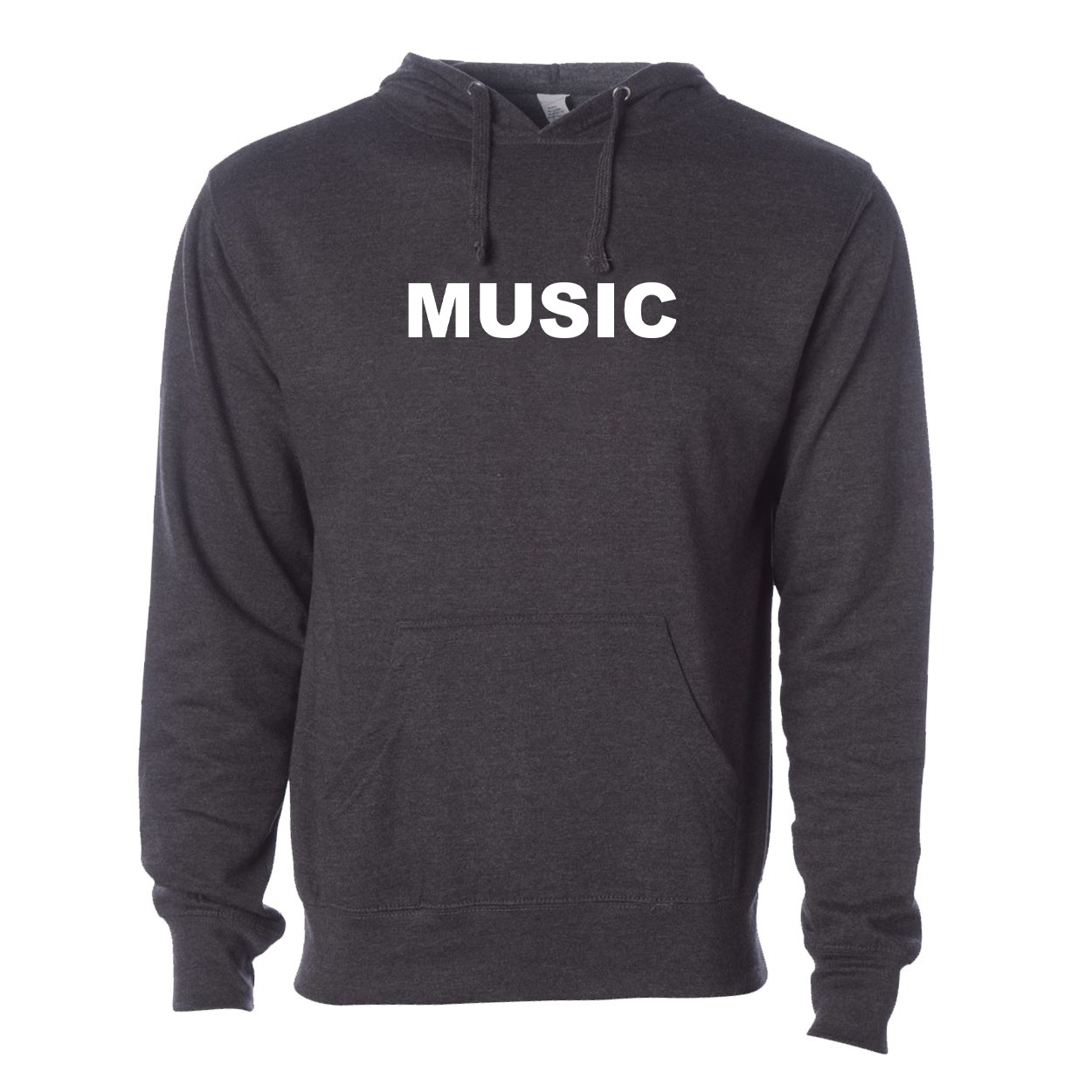Music Brand Logo Classic Sweatshirt Dark Heather Gray (Black Logo)